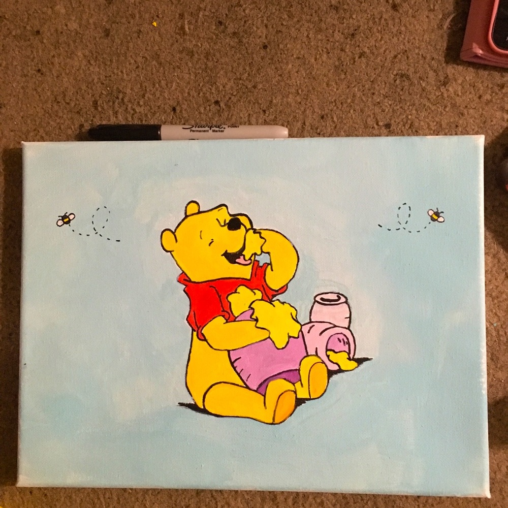 winnie the pooh painting
